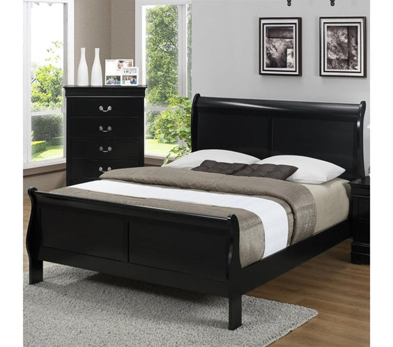 B3900 LOUIS PHILIP BLACK BEDROOM GROUP