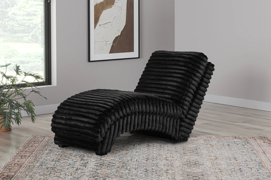 Happy Homes 2400 chaise with black finish and USB port by Moda Home Furniture