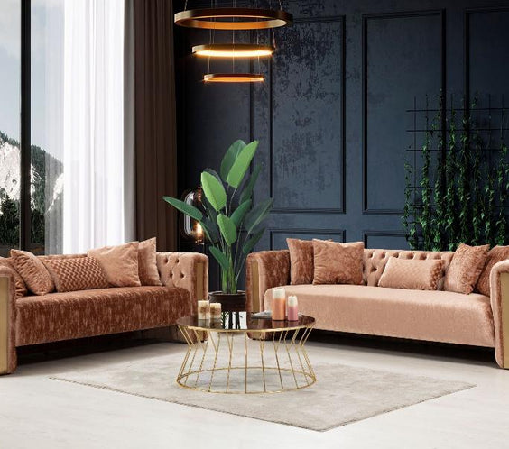 Scarlett Plush Sofa & Loveseat