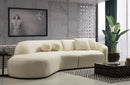Cloe Ivory Boucle Curved 134"