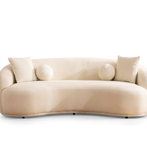 Bonita Ivory Boucle Loveseat