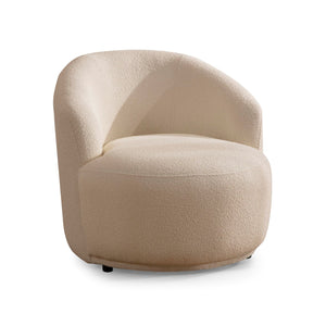 Bonita Ivory Boucle Accent Chair