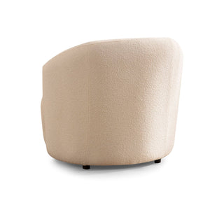 Bonita Ivory Boucle Accent Chair