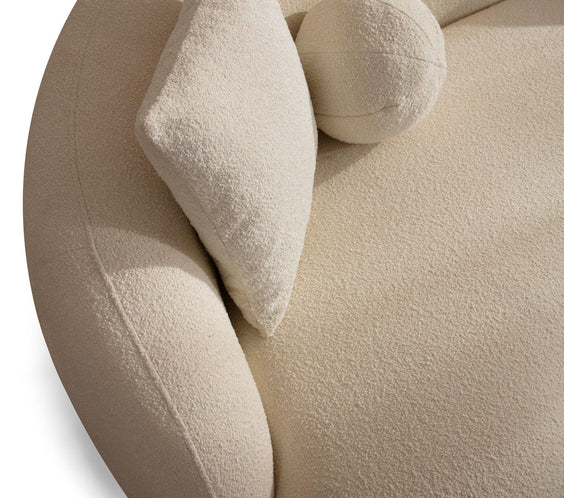 Bonita Ivory Boucle Loveseat