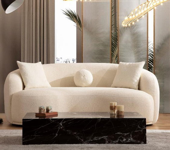 Bonita Ivory Boucle Loveseat