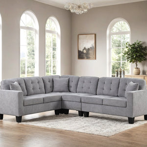 Transform your living space with the Logan2 Gray Reversible Sectional. Comfortable, and versatile—shop now at Moda Home for modern living room furniture.