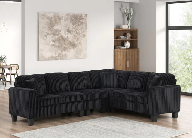 Logan2 Onyx Reversible Sectional Sofa – Moda Home Furniture