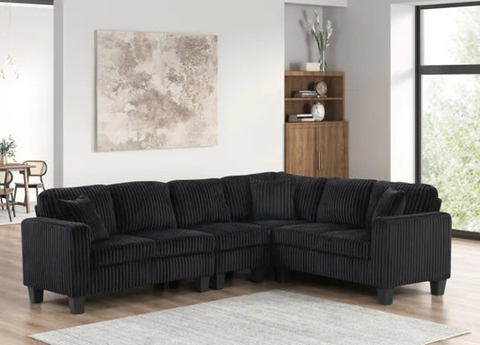 Logan2 Onyx Reversible Sectional Sofa – Moda Home Furniture