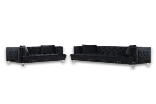 Lucas Black - 2pc Sofa and Loveseat Set