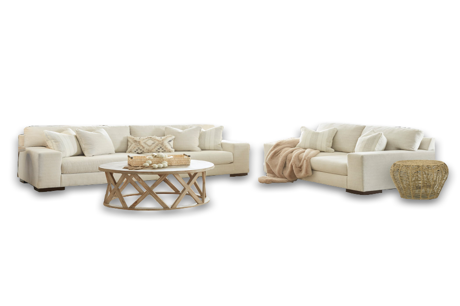 Maggie Birch Sofa and Loveseat