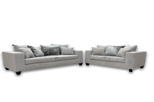 Monroe Dove Sofa & Loveseat