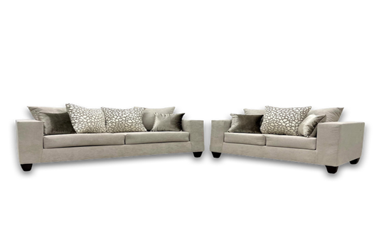 Monroe Hollywood Beige Sofa & Loveseat