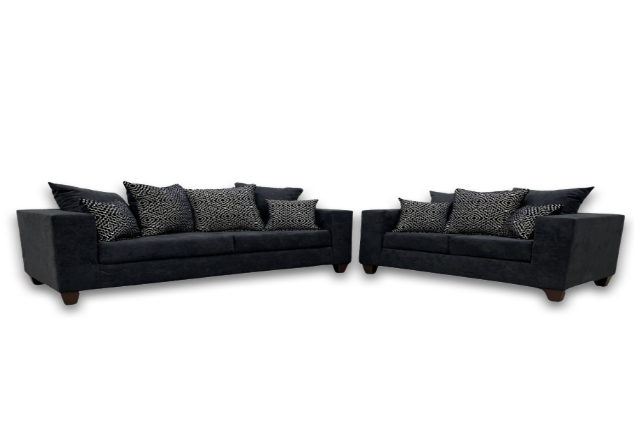 Monroe Hollywood Black Sofa & Loveseat Set