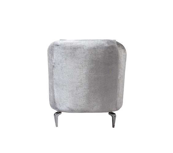 Santana Silver Velvet Sofa 89
