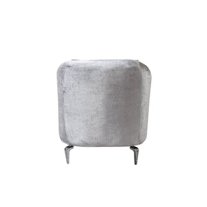 Santana Silver Velvet Chair