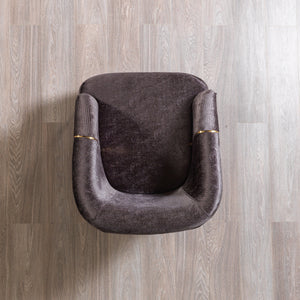 Santana Smoke Velvet Chair