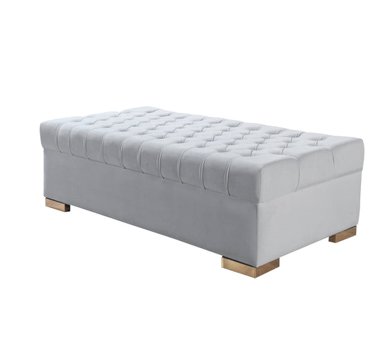 Lauren Pearl Velvet Double Chaise 136
