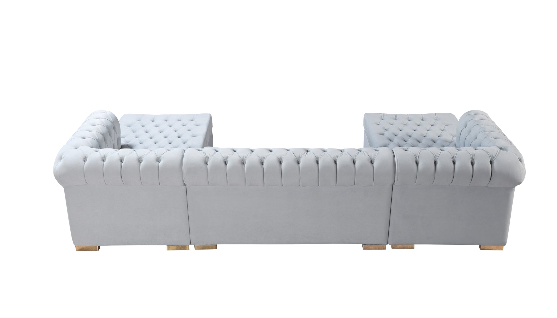 Lauren Pearl Velvet Double Chaise 136" Sectional