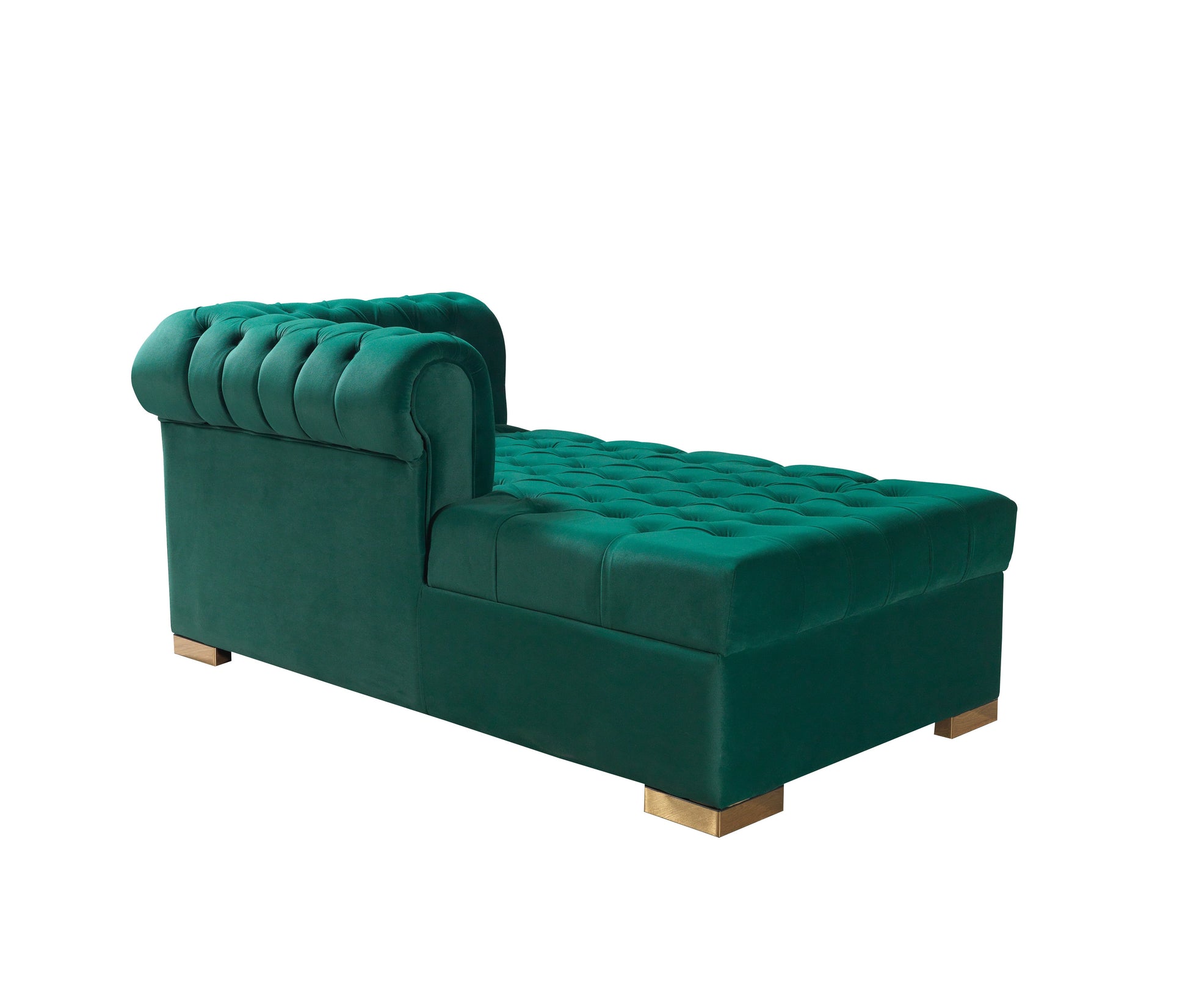 Lauren Green Velvet Double Chaise 136" Sectional