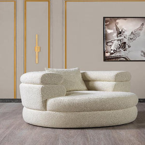 Larissa Ivory Boucle Accent Chair