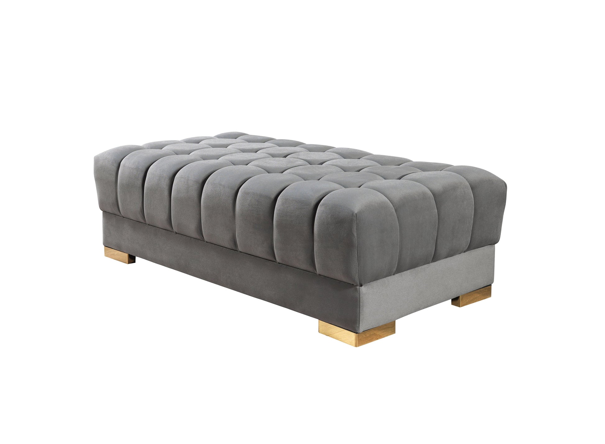 Ariana Gray Velvet Double Chaise 138" Sectional