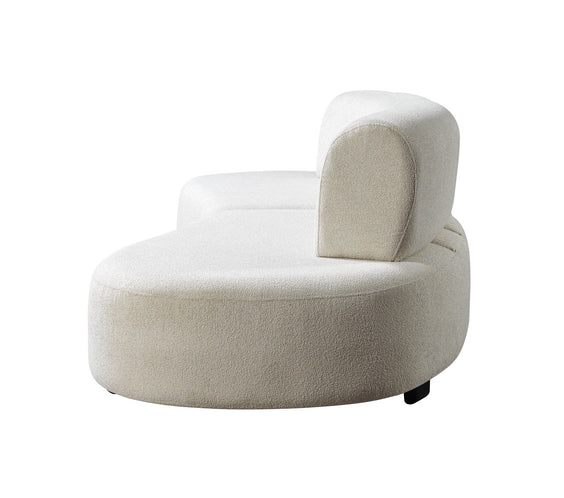 Olivia Ivory Boucle 2-Piece Curved 118