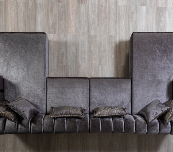 Santana Smoke Velvet Double Chaise 138