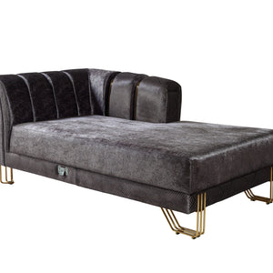 Santana Smoke Velvet Double Chaise 138