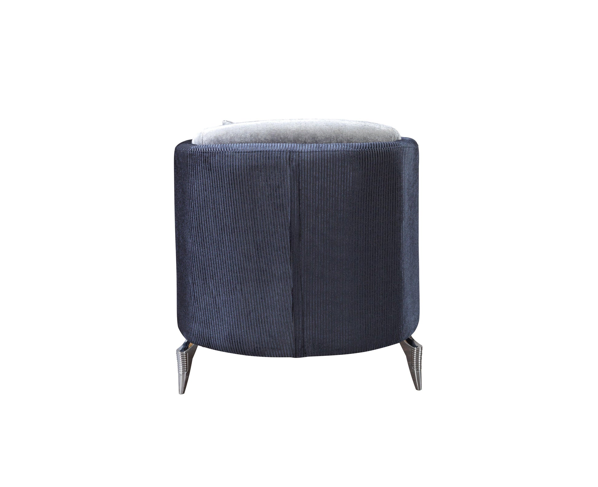 Leina Silver-Gray  Velvet Chair