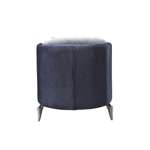 Leina Silver-Gray  Velvet Chair