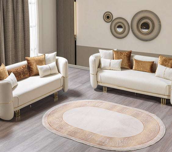 Helena Ivory Velvet Sofa 94