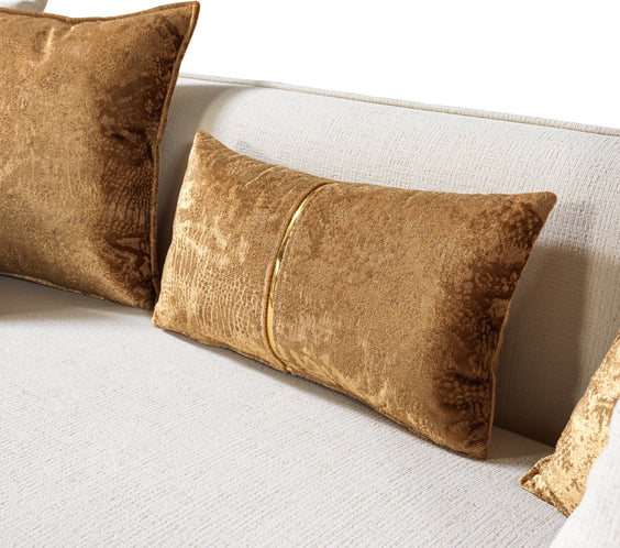 Helena Ivory Velvet Sofa 94