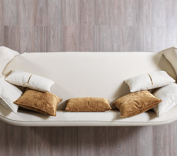 Helena Ivory Velvet Sofa 94