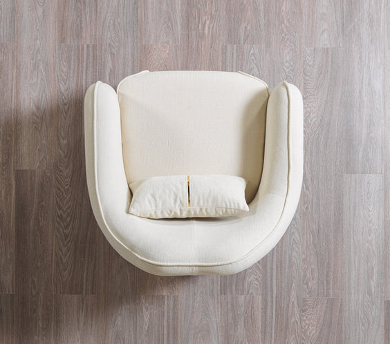 Helena Ivory Velvet Sofa 94