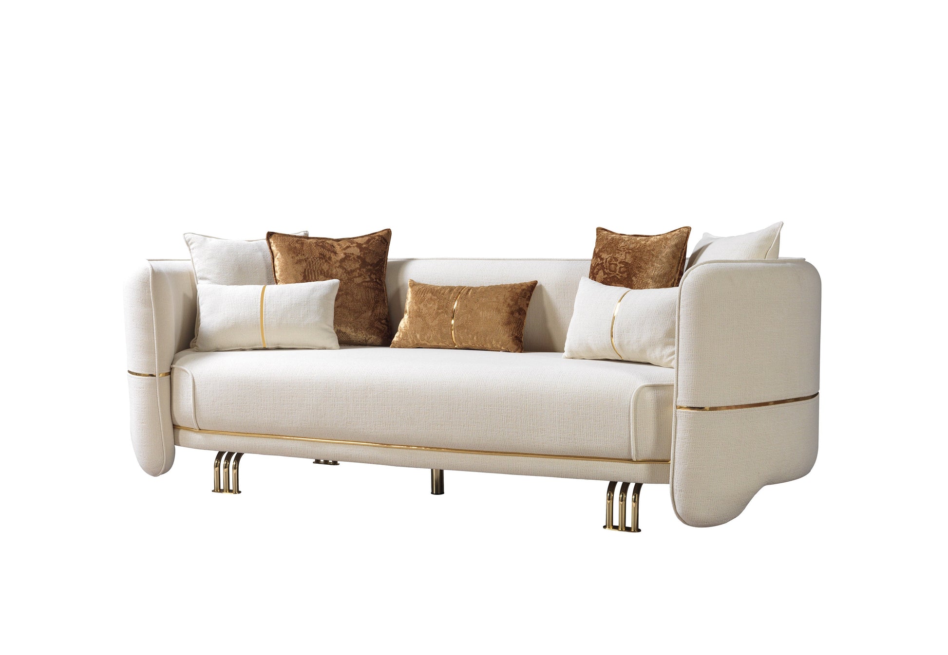 Helena Ivory Velvet Sofa 94" & Loveseat 82"