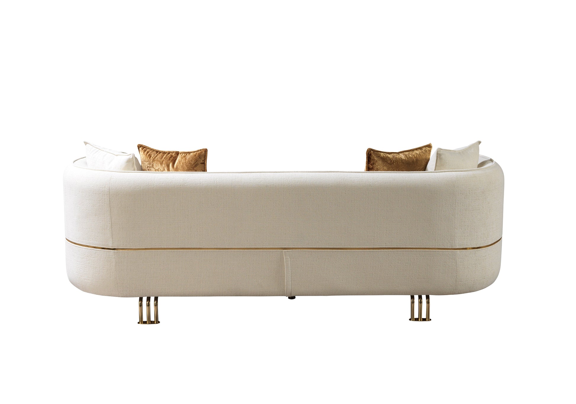 Helena Ivory Velvet Sofa 94" & Loveseat 82"