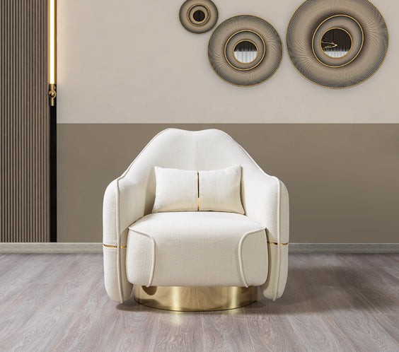 Helena Ivory Velvet Sofa 94
