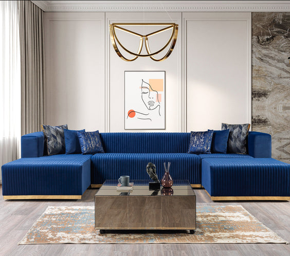 Juliana Blue Velvet 4-Piece 140