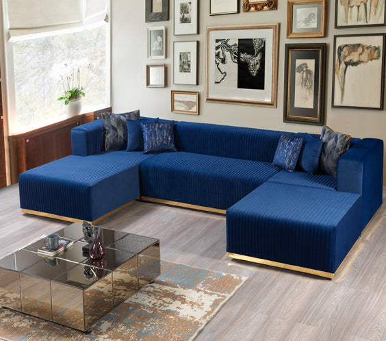 Juliana Blue Velvet 4-Piece 140