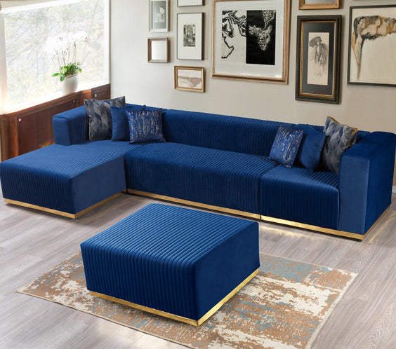 Juliana Blue Velvet 4-Piece 140