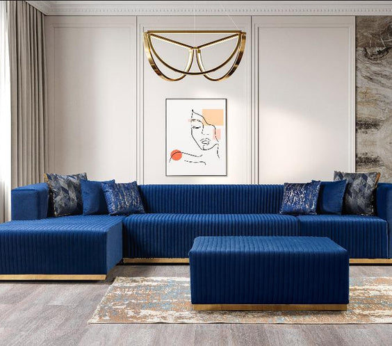 Juliana Blue Velvet 4-Piece 140