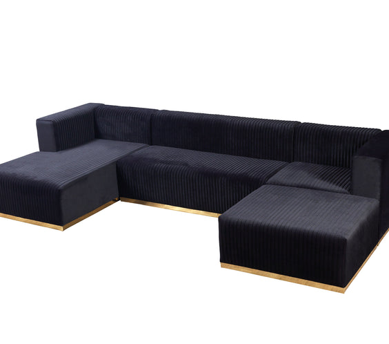 Juliana Black Velvet 4-Piece 140