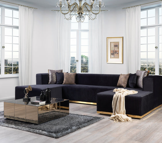 Juliana Black Velvet 4-Piece 140