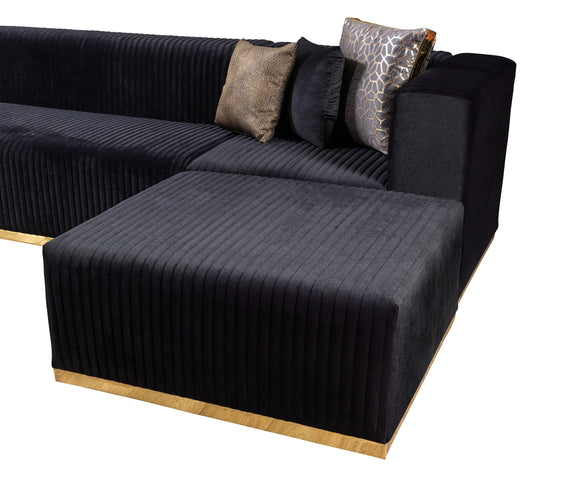 Juliana Black Velvet 4-Piece 140