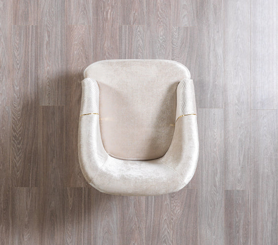 Santana Ivory Velvet Sofa 89