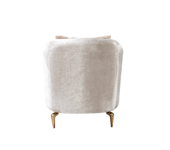 Santana Ivory Velvet Sofa 89