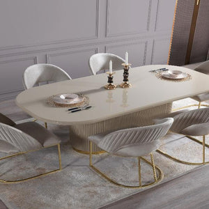 Milena Ivory 7-Piece Dining Set