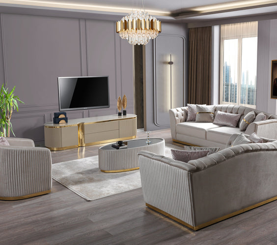 Milena Ivory Tv Stand