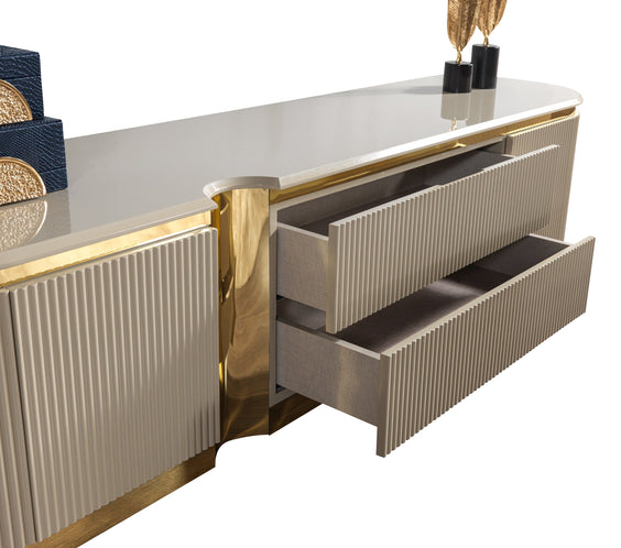 Milena Ivory Tv Stand