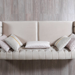 Milena Ivory Velvet Sofa  & Loveseat